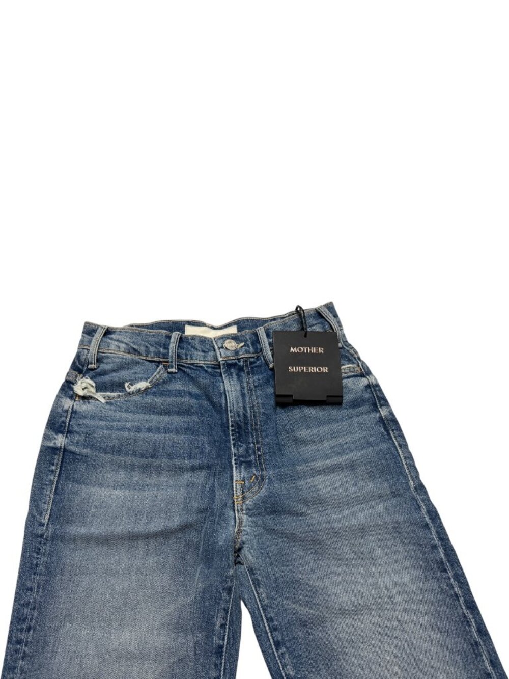 MOTHER The Hustler Ankle Fray Denim Jeans "We All Scream" Wash Size 26 NWT - Picture 5 of 13